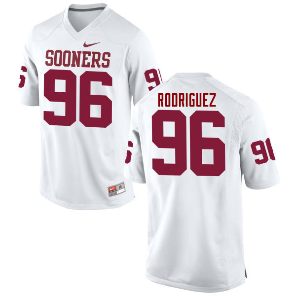 Men Oklahoma Sooners #96 Dalton Rodriguez College Football Jerseys Game-White